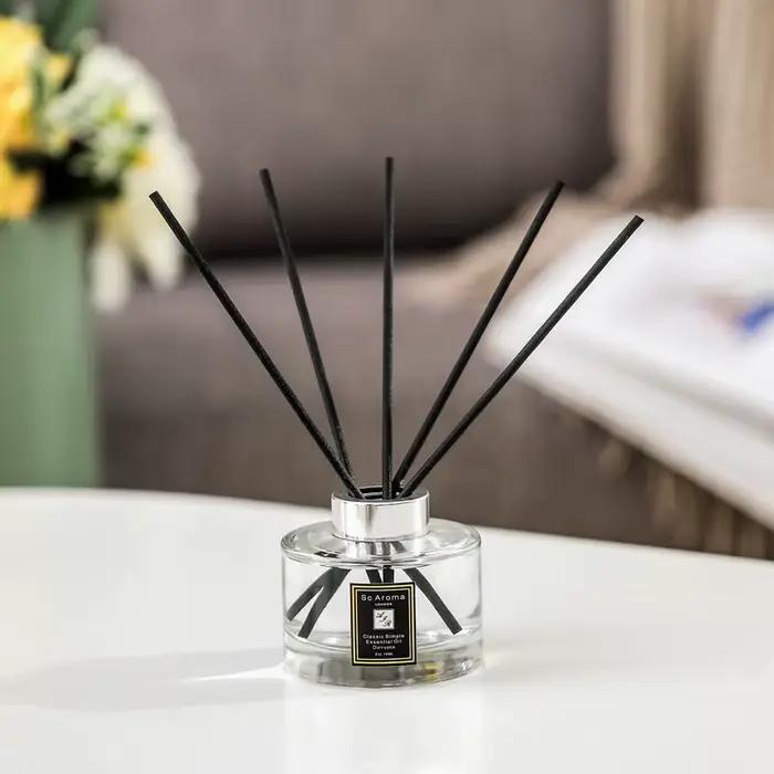 Diffuseur de parfum aromatique sans feu pour chambre à coucher, parfum de maison, parfum de basilic de citron vert, aromathérapie, décoration française, 120ml