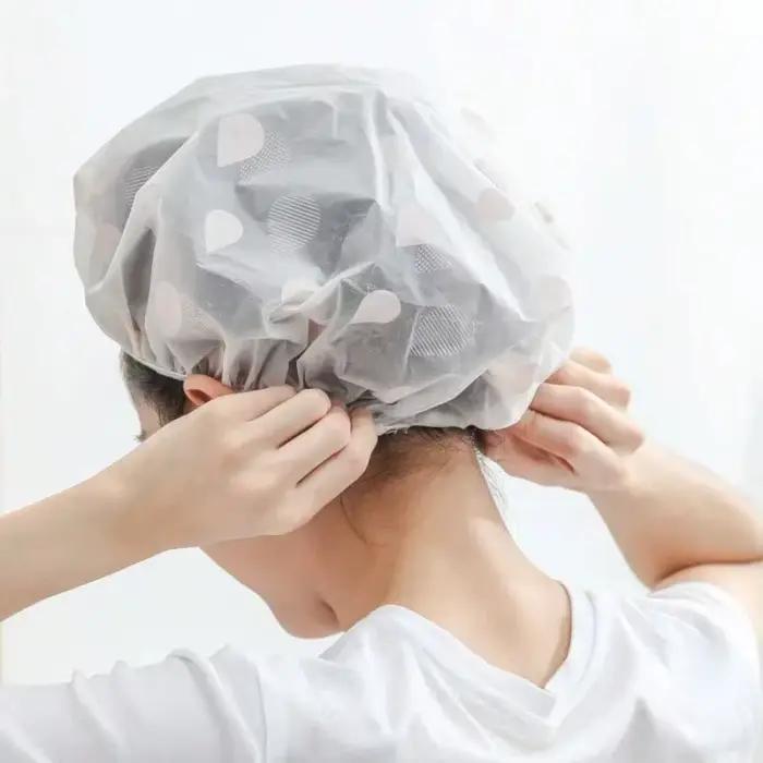 Bonnet de douche imperméable en EVA pour femmes