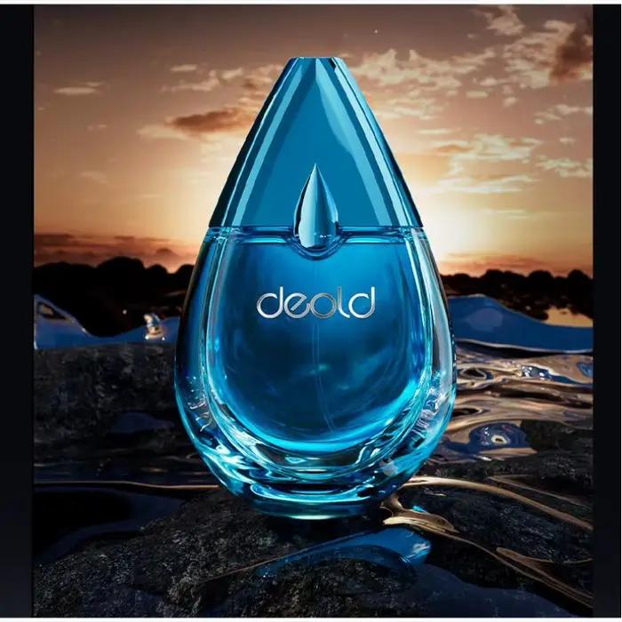 Parfum français unisexe en gouttelettes d'eau marine, agrumes frais Premium, Eau De Toilette, parfum côtier durable et charmant pour hommes, 100ml