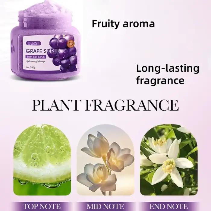 Gommage au sel de bain de raisin 350g