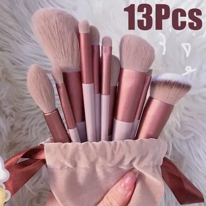 Ensembles de pinceaux de maquillage 13 pièces pour fond de teint ombres à paupières blushs et autres applications de maquillage pour femmes occassions spéciales et quotidiennes