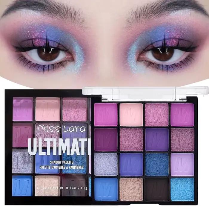Palette de fards à barrage bleu