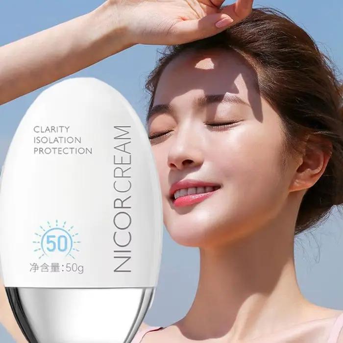 50ml imperméable à l'eau visage corps crème solaire