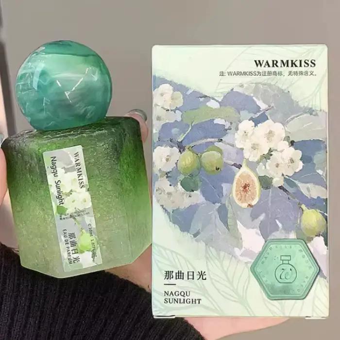 WARMKISS Parfum aux figues méditerranéennes pour femmes et hommes, feuilles vertes, bois de santal laiteux, frais, boisé, parfum unisexe en spray