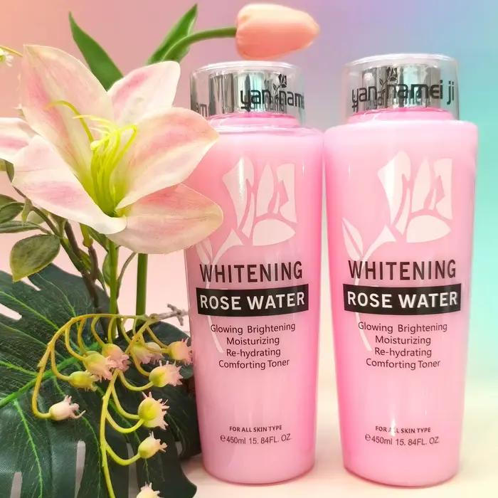 Tonique facial à l'eau de rose et à la perilla 450 ml, hydratant, régulateur de sébum, éclaircissant, réparateur, soin hydratant pour la peau du visage.