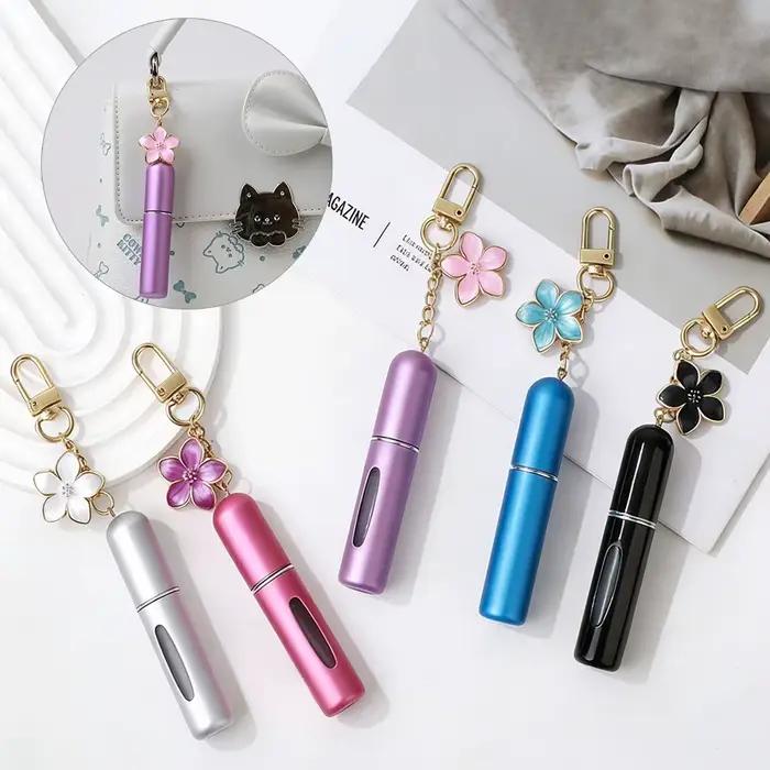 Nouveau et populaire Mini vaporisateur de parfum porte-clés 5 ml, rechargeable par le bas, portable, pour brume fine, conteneur de voyage vide