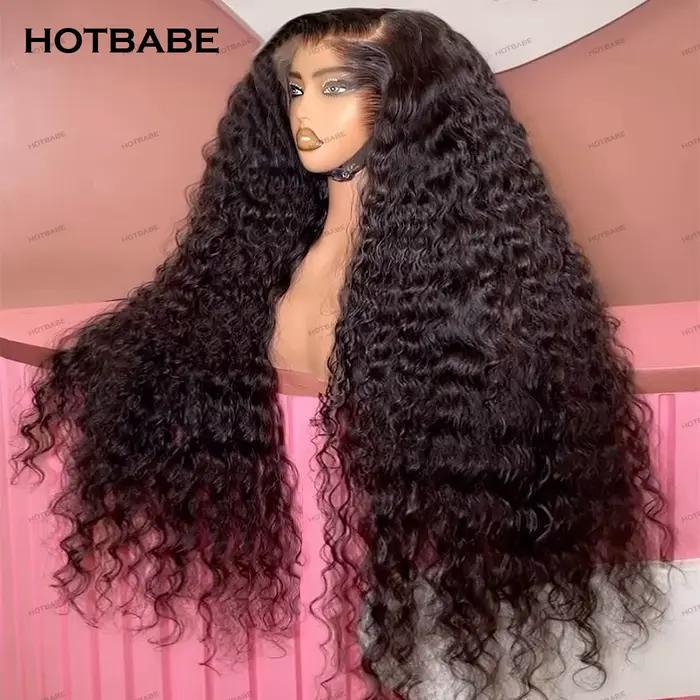 Perruque Lace Frontal Wig naturelle bouclée sans colle, cheveux humains, 13x6 Hd, perruque Lace Fron