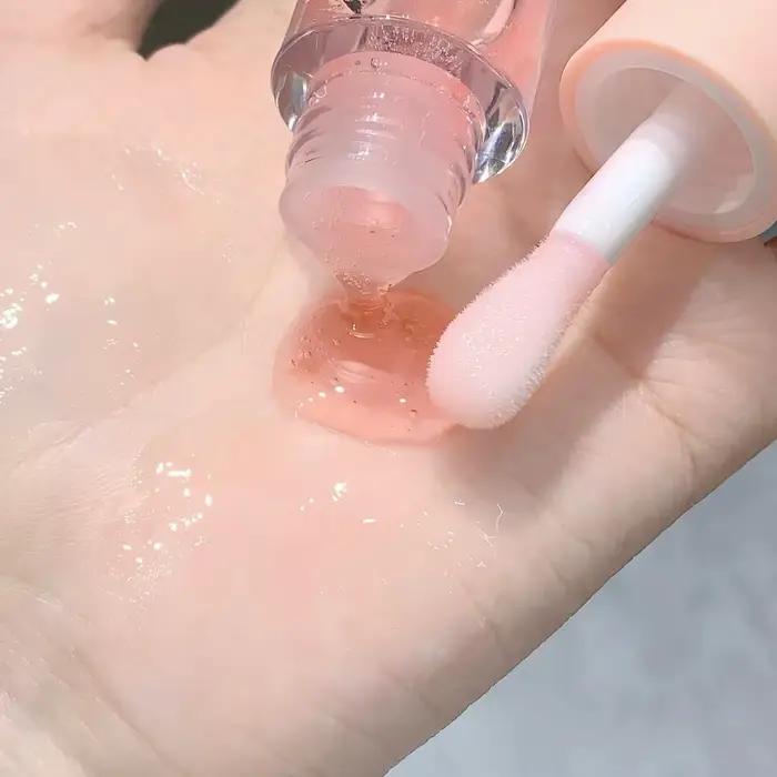 Huile Hydratante Transparente et Légère pour Soin de Maquillage Brillant à Lèvres, Hydratation et Brillance Durables, Lèvres Élégantes et Eclatantes Occasions Spéciales