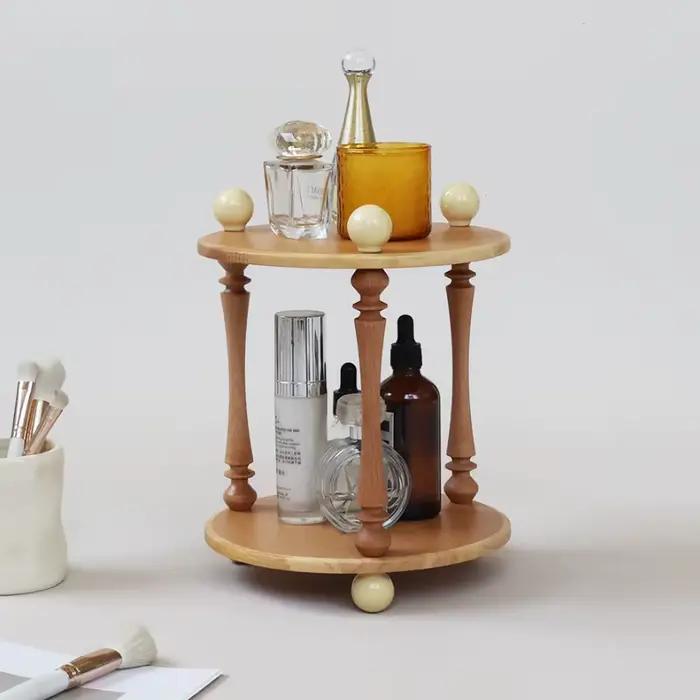 Support de rangement de cosmétiques Double couche de Style français