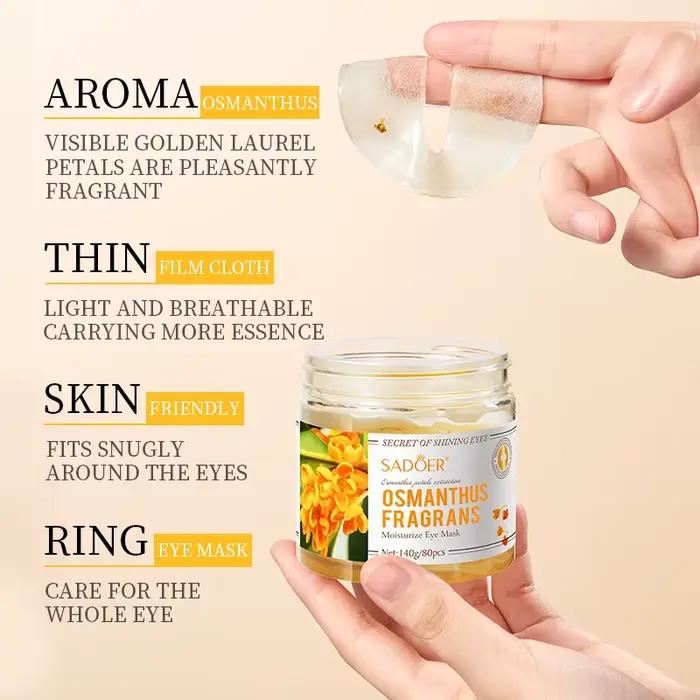 80 patchs pour les yeux à l'osmanthus