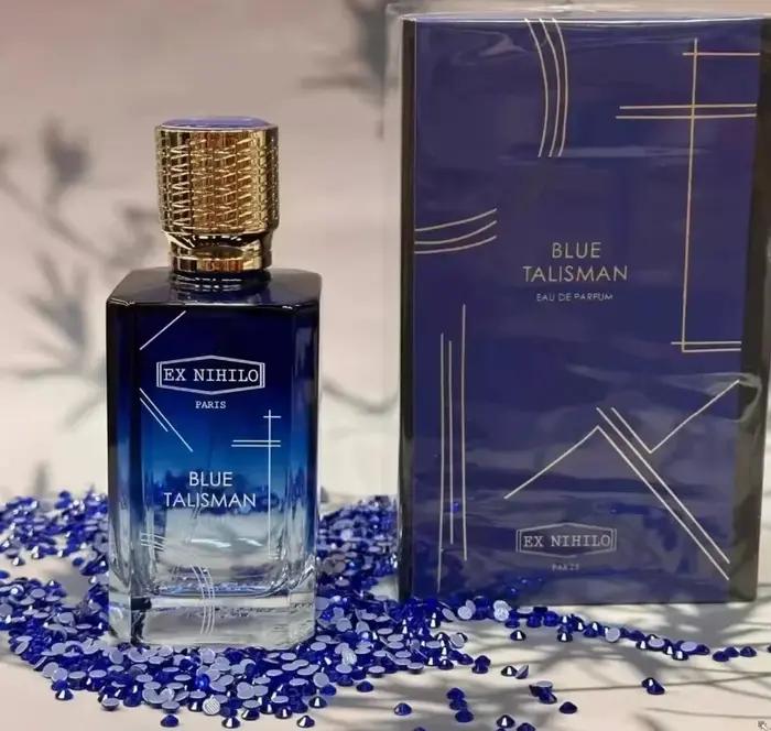 Cologne au phéromone florale unisexe Woody - Encantment de luxe longue durée de parfum de fleur de talisman de protection bleu
