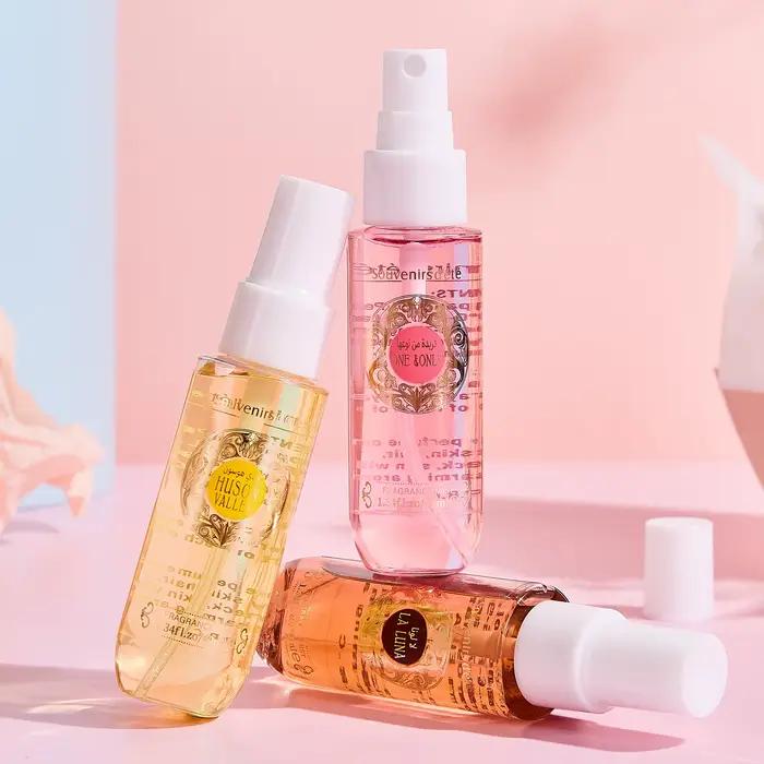 Coffret de 4 parfums pour femmes, sans alcool, vaporisateur corporel, parfum durable et frais, un cadeau idéal pour les filles