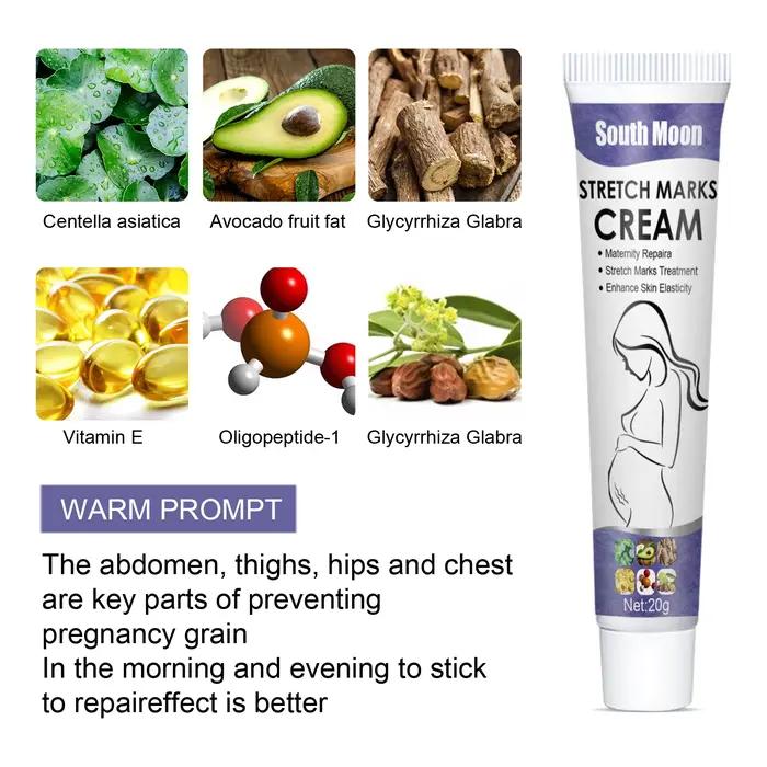 Crème anti-vergetures pour femmes enceintes et post-partum améliorant l'élasticité et estompant les cicatrices de grossesse