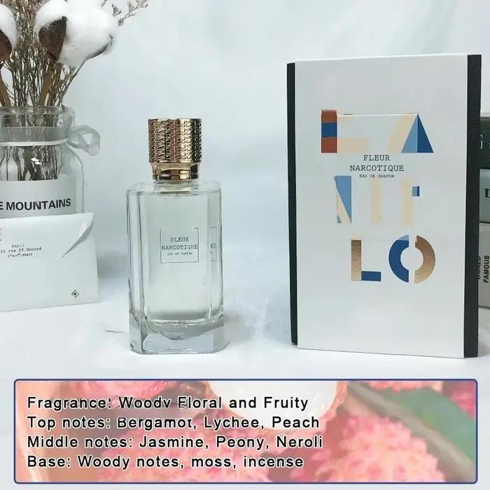 Cologne au phéromone florale unisexe Woody - Encantment de luxe longue durée de parfum de fleur de talisman de protection bleu