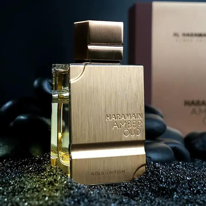 60ml arabe dubaï moyen-orient parfum unisexe Eau De Toilette rubis or bleu édition durable charmant Haramain ambre Oud Spray corporel