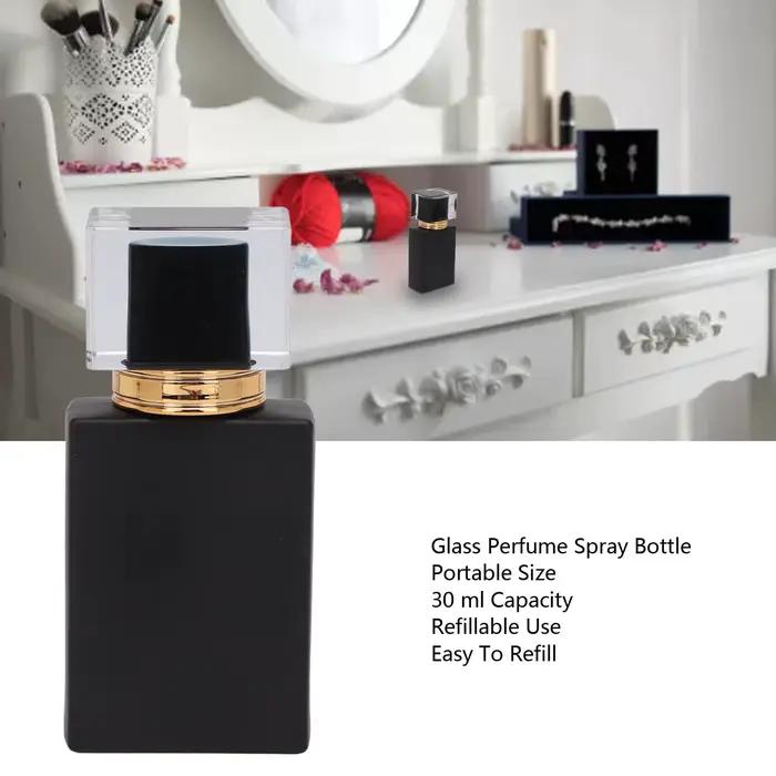 2 flacons de parfum vides, flacon de parfum rechargeable, flacon de parfum vide, atomiseur de parfum en verre givré de 50 ml