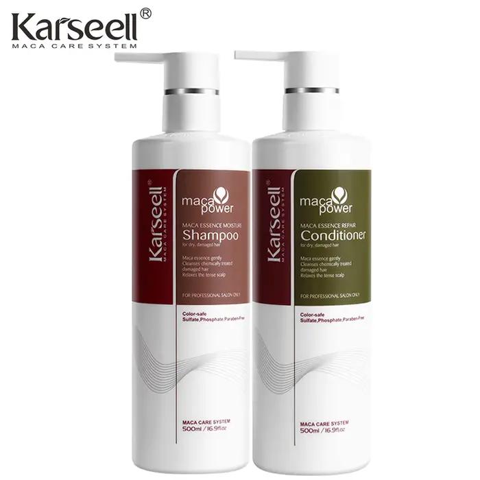 Shampooing et après-shampoing hydratants Karseell originaux 500 ml à l'huile d'argan, ensemble de so