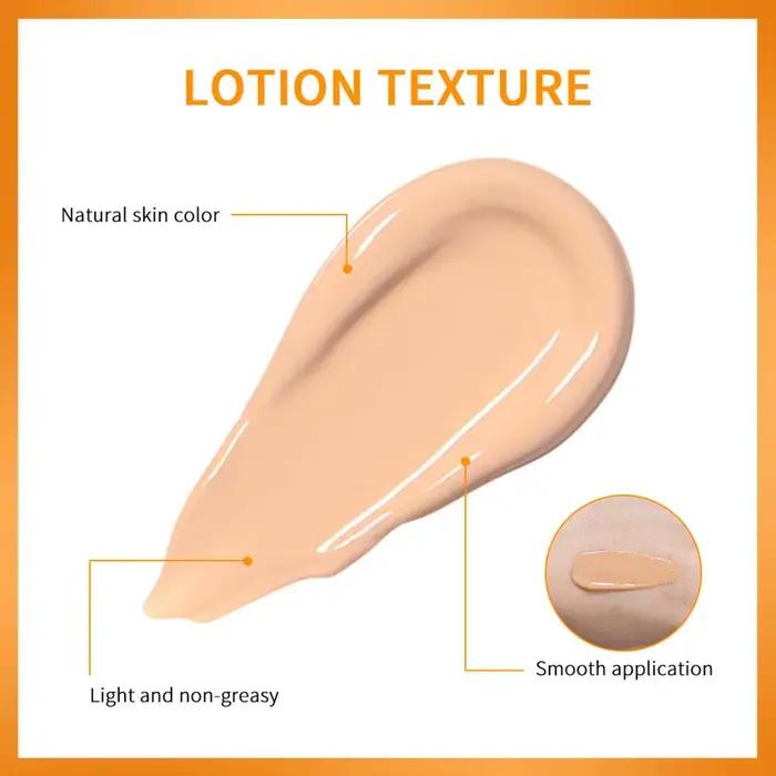 Crème solaire teintée hydratante VC SPF40 Protection de la peau