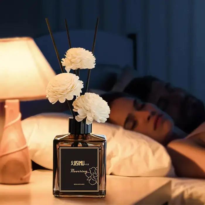 Huile de diffusion aromatique premium 50ml pour maison voiture ambiances parfumées bien-être relaxation violet jasmine lys lavande camphre