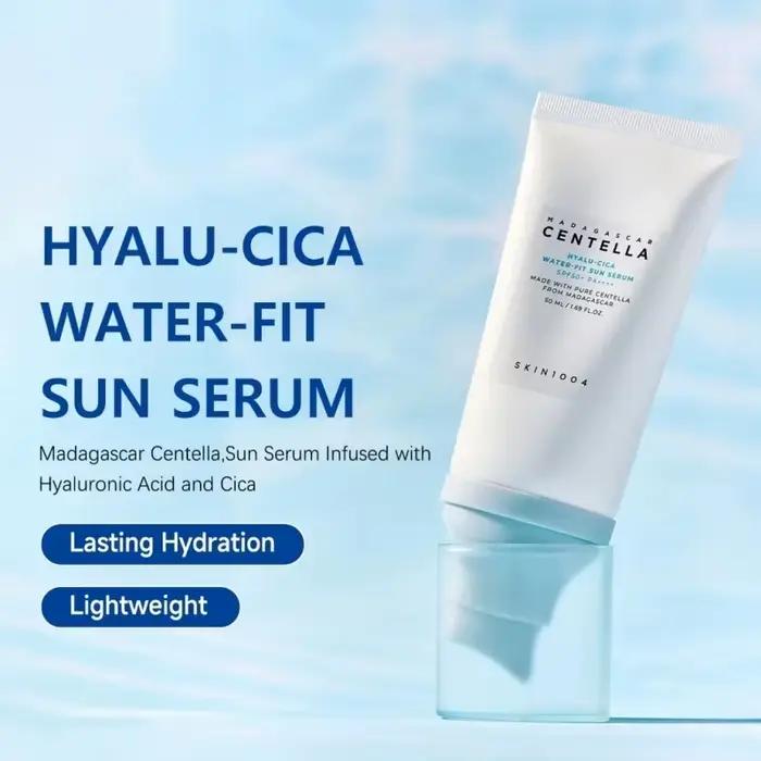 Crème solaire coréenne SKIN1004 Centella Air-Fit SPF50+ 50ml, apaisante, réparatrice, pour peaux sensibles, non grasse, légère, non grasse