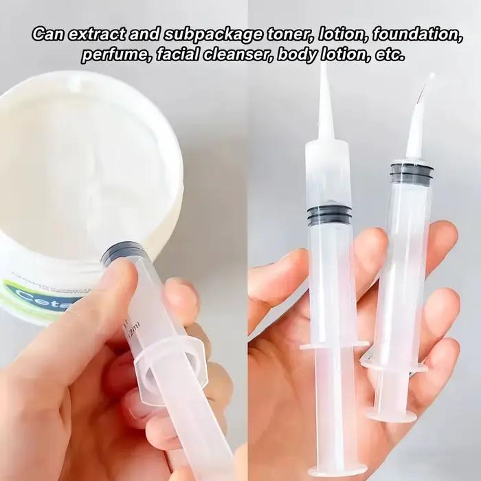 Outils d'emballage cosmétique, seringue d'émulsion extractive de crème pour les mains, lotion pour le corps de crème pour le visage, etc. outils d'extraction d'échantillons