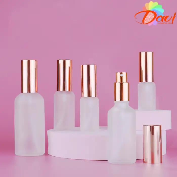 Flcopropriété pulvérisateur de parfum portable, bouteille en verre clair, rose rose, pulvérisateur conviviale ré, récipient cosmétique, soins de la peau, quotidien, illable, voyage, eau
