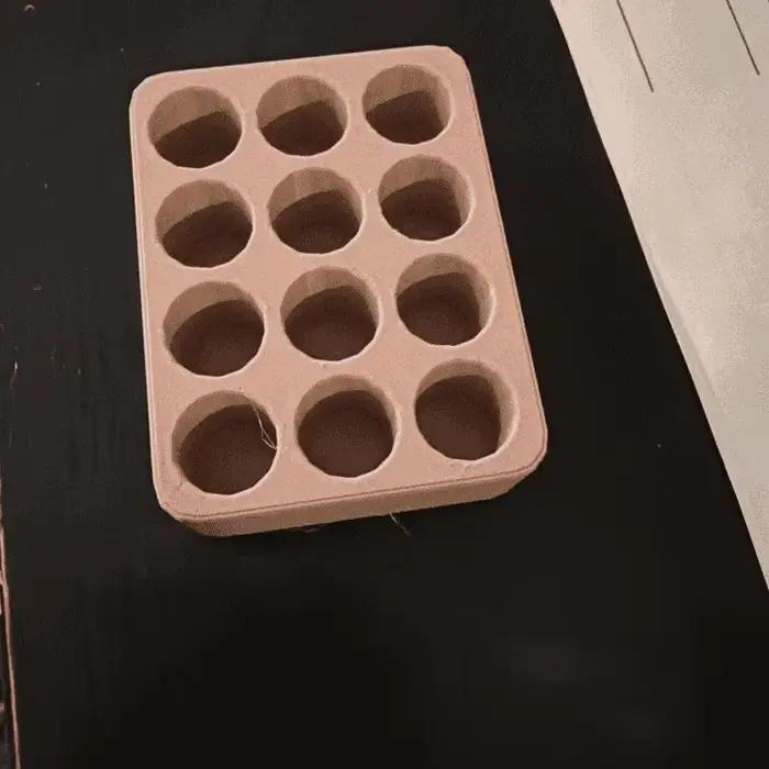 Plateau de présentation pour échantillons de parfum, boîte de rangement pour mini flacons de parfum de 10 mm de diamètre, support de rangement pour cosmétiques