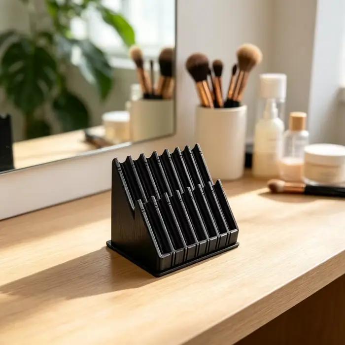 1 pièce – Organisateur d’échantillons de parfum : un présentoir de bureau à compartiments, conçu pour ranger et exposer différents types d’échantillons de parfum.
