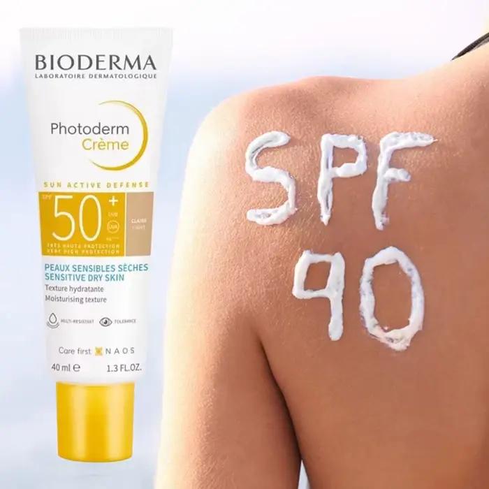 Crème solaire BIODERMA SPF50 – Légère et non grasse pour tous types de peaux