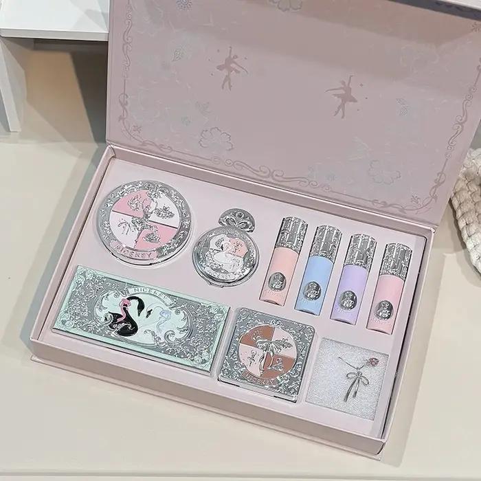 NICEKEY Coffrets de maquillage rose ballet comprenant 4 rouges à lèvres