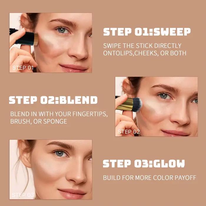 Bâton de contour du visage - maquillage imperméable