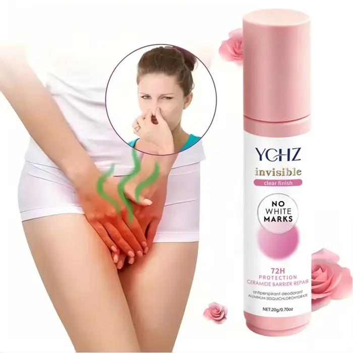 Déodorant roll-on pour le corps pour femmes, parfum pamplemousse frais et doux, formule hypoallergénique sans aluminium, contient de l'huile de noix de coco, nettoyage en profondeur, désodorisation 72