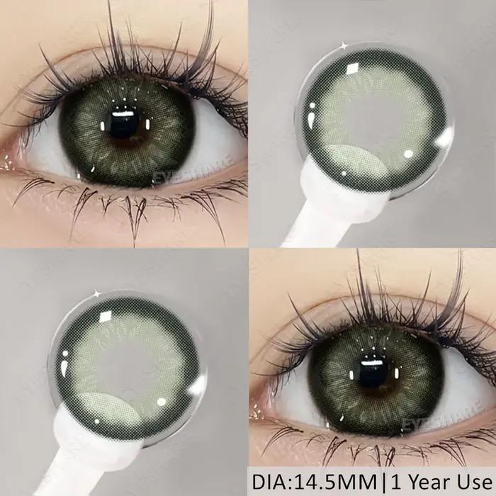 EYESHARE 1 paire de lentilles de Contact de couleur série verte pour les yeux