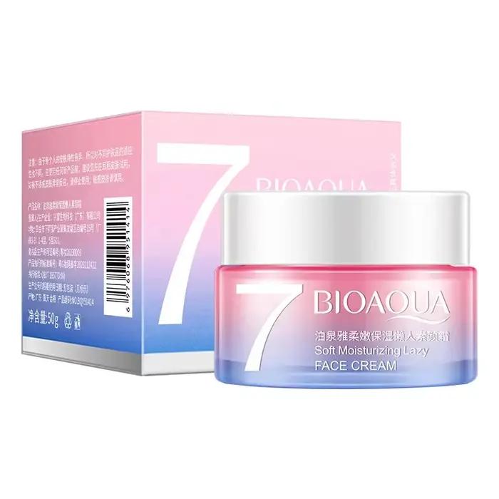 Bioaqua 7 crèmes de jour végétaliennes paresseuses crème hydratante pour le visage hydratante Anti-âge rides blanchissant éclaircir la peau lisse pommade de soin