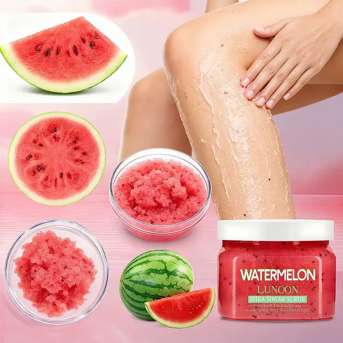 Gommage au sucre de karité et pastèque naturel 150g - Exfoliant pour le corps