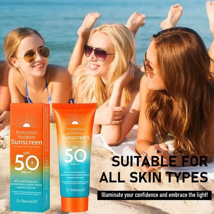 Crème solaire pour le visage et le corps