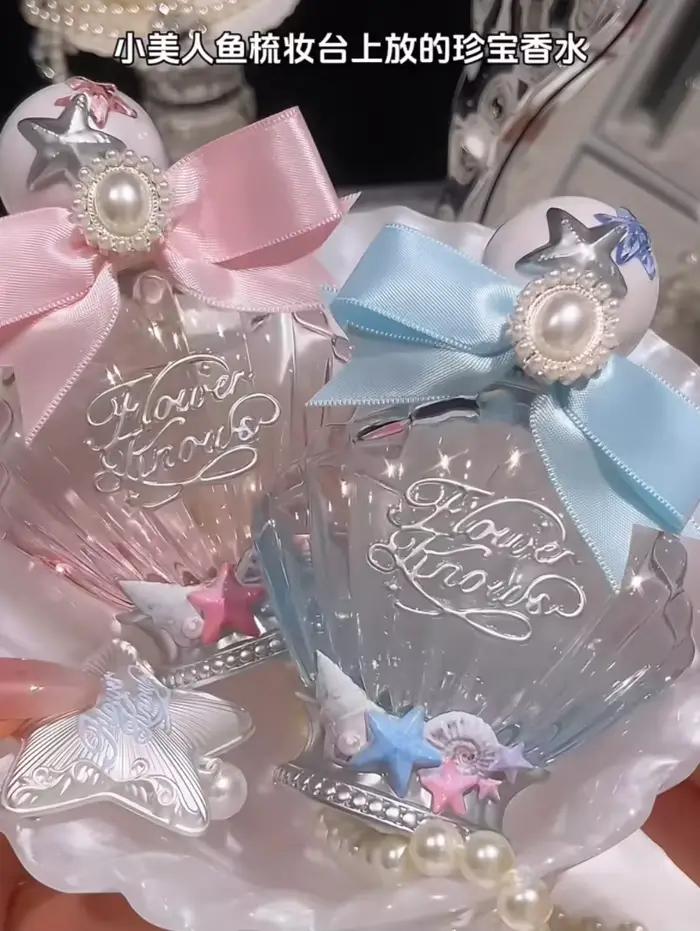 La fleur connaît la Collection de perles de coquille parfum maquillage fruits pamplemousse