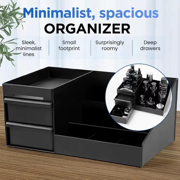 Boîte de rangement pour cosmétiques pour hommes, organisateur de parfum et de Cologne pour hommes, organisateur de comptoir, cadeaux essentiels, cadeaux de la Saint-Valentin, rangement de chambre à co