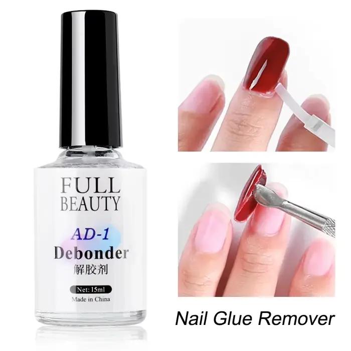 Dissolvant de Colle à Ongles pour Faux Ongles, Gel Remodelant, Strass, Presse sur, Liquide à Dissoudre Rapidement, Outils de Manucure, 15ml, N64