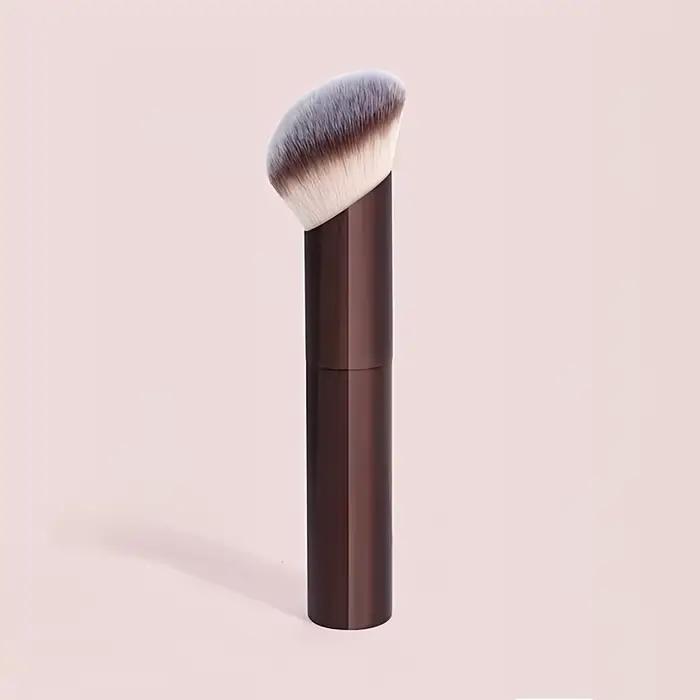 1 pinceau de maquillage professionnel en poils synthétiques doux de haute qualité: pinceau pour fond