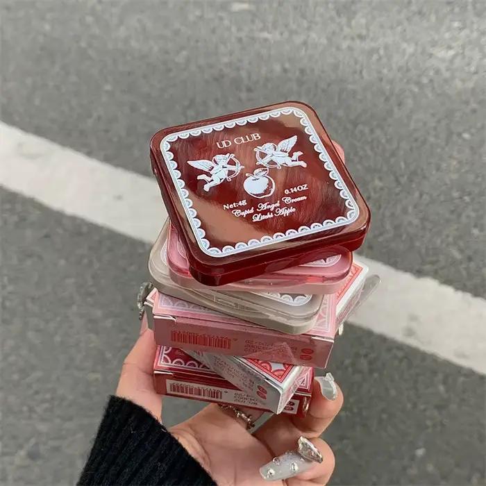 Baume parfumé Coréen Style Cupidon Ange, senteurs Fraise, Lait, Gardénia, Litchi, Pomme, pour Femme, usage quotidien, rendez-vous, voyage, mini baume parfumé