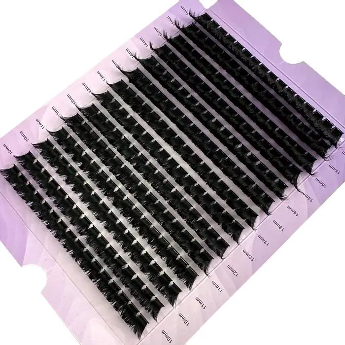 Extension de cils en grappe 224 pièces 160D Style naturel cils individuels paquets de cils segmentés