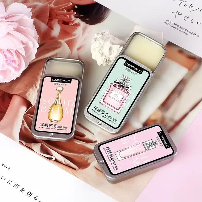 Baume solide parfumé aux phéromones pour femme, parfum léger longue durée, baume parfumé solide portable
