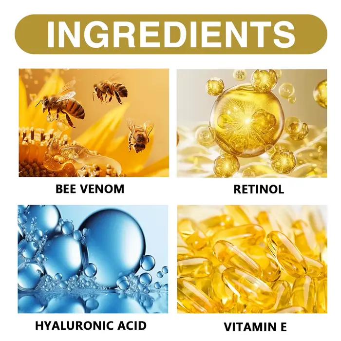Crème hydratante pour le visage et le cou au venin d'abeille