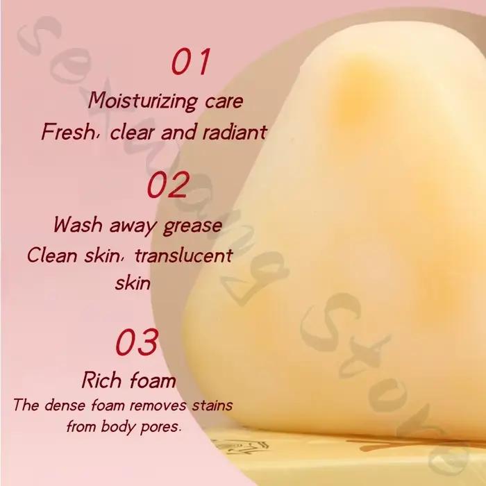 Savon baume à l'huile de coco, savon pour le visage, 120g, savon naturel fait à la main à base de plantes, mousse fine, nettoie en profondeur la graisse et la saleté et améliore la rugosité