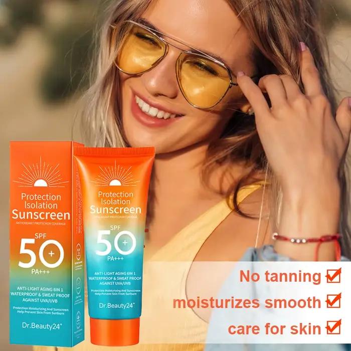 Crème solaire pour le visage et le corps