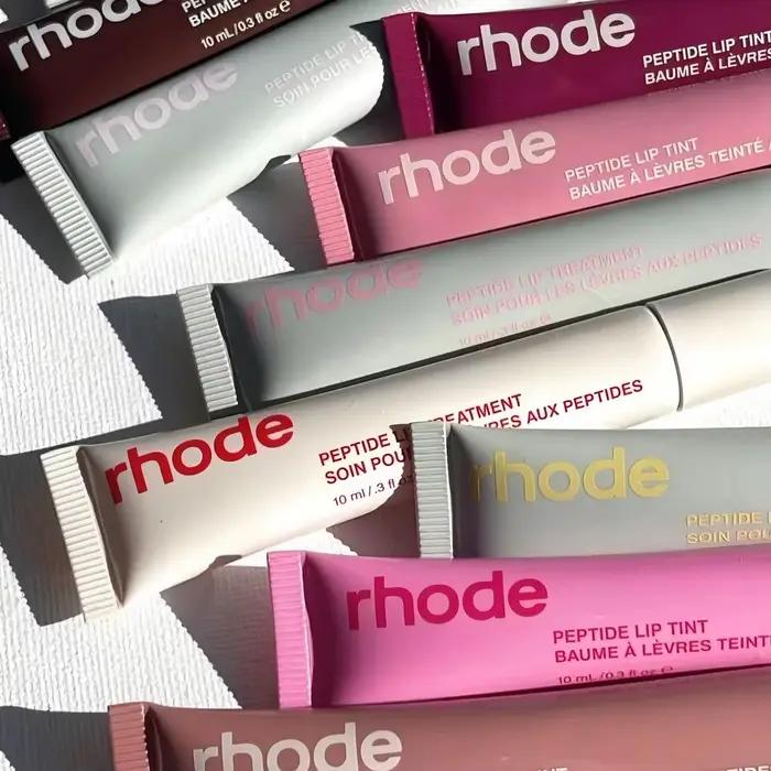 Rhodeskin Gloss à lèvres printanier, baume à lèvres lissant, anti-rides, longue tenue, nourrissant, soin quotidien pour femme, maquillage hydratant, blush pour fille