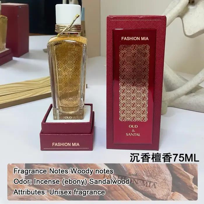 75ml marque bois de santal femmes parfum longue durée hommes Cologne fleur phéromone