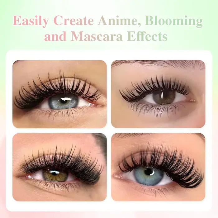 NAGARAKU 5D fleur Volume pointe cils doux naturel russie Style Anime flore Mascara effet