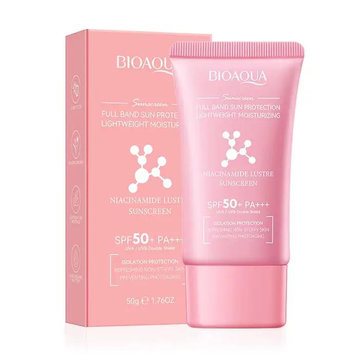 BIOAQUA spf 50 crème solaire pour visage corps cou bloqueur solaire crèmes blanchissantes crème sola